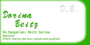 dorina beitz business card